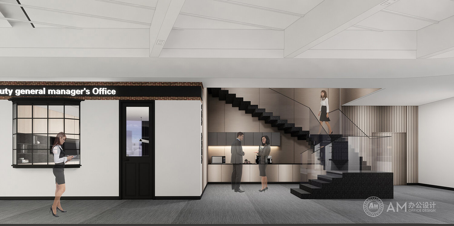 AM设计 | 内蒙古东源集团办公楼六层走廊设计